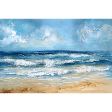 Abstract Beach Canvas